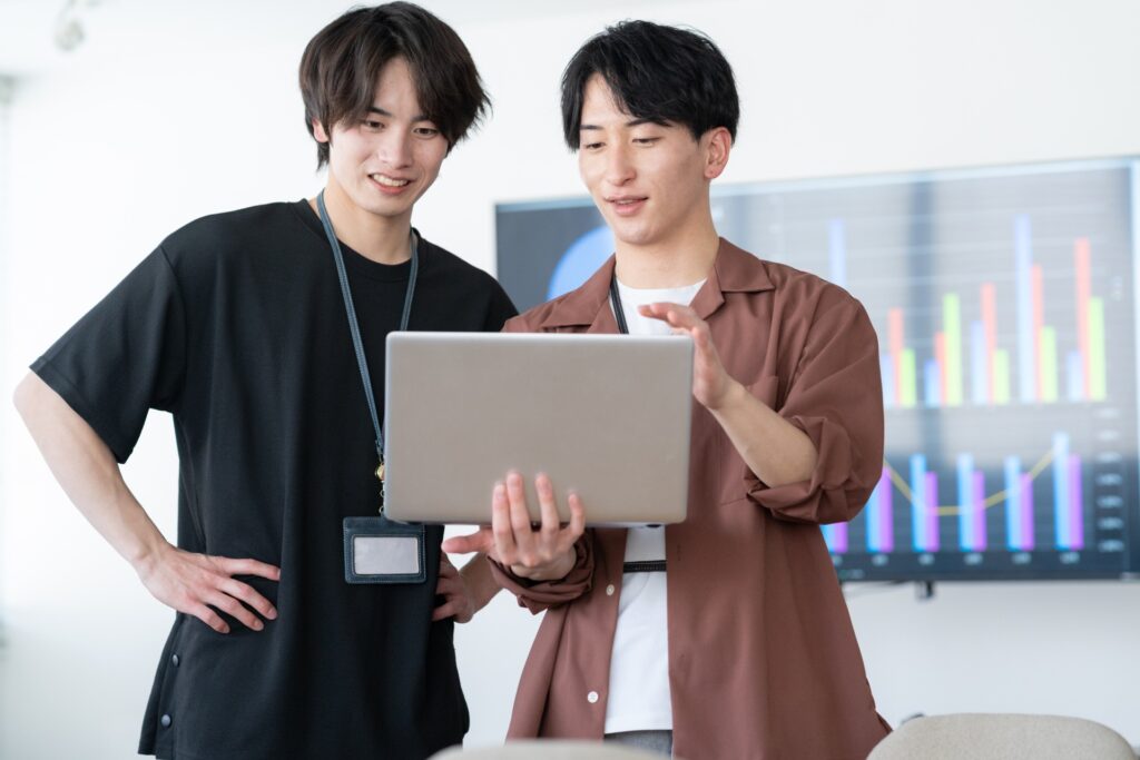 仕事中の男性