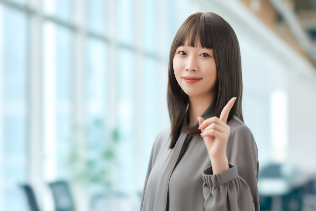 オフィスの女性