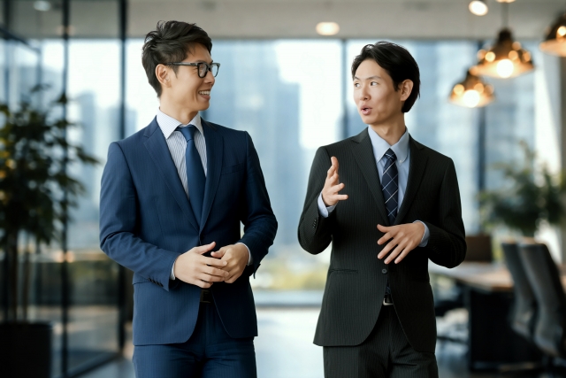会話する社会人