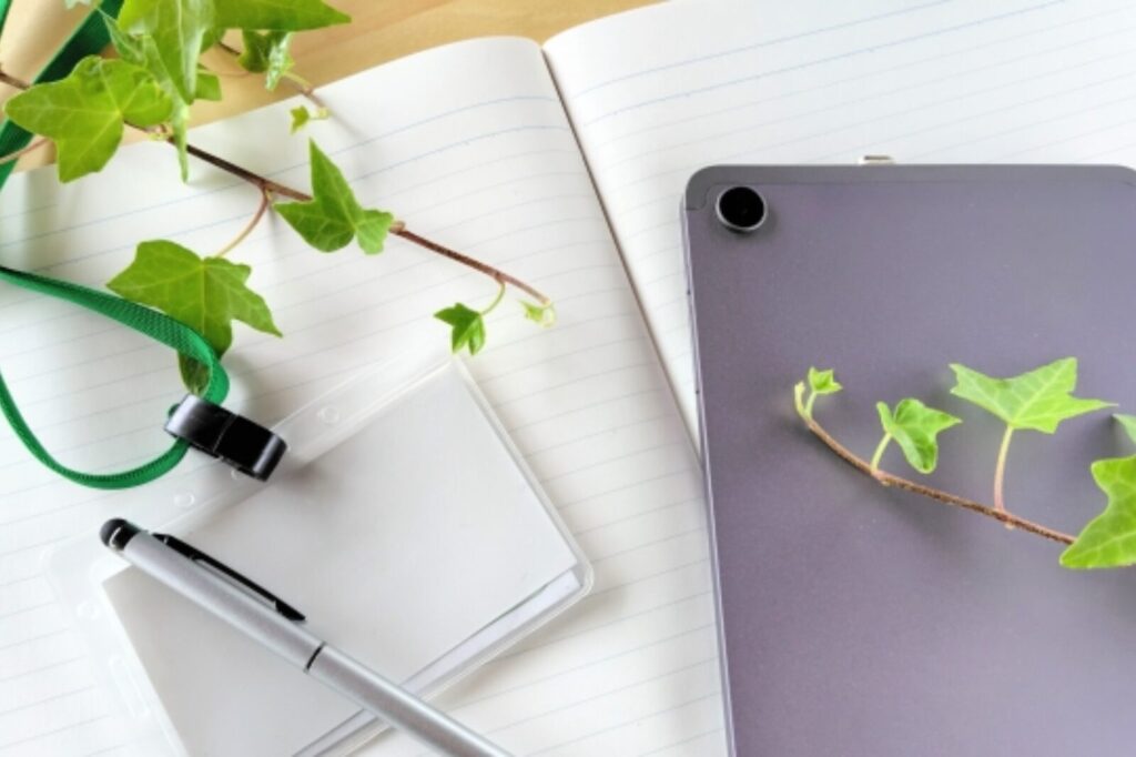 机上のビジネス用品