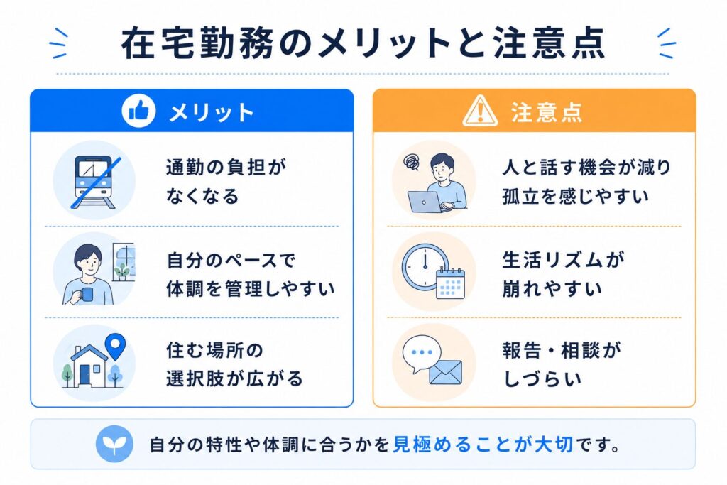 在宅勤務のメリットと注意点