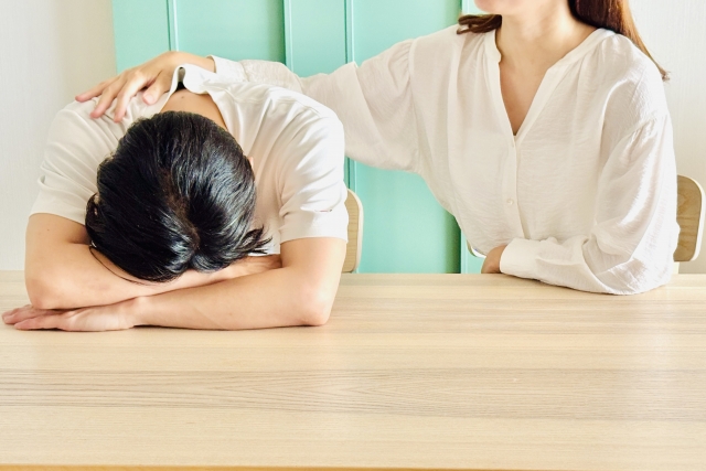 落ち込む人